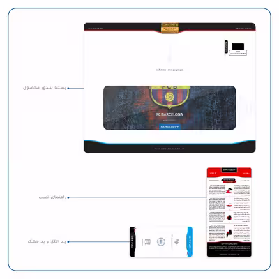 برچسب پوششی ماهوت مدل BARCELONA-2 مناسب برای تبلت سونی Xperia Z2 Tablet LTE 2014