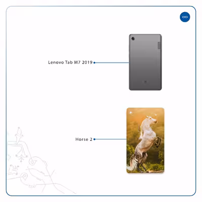 برچسب پوششی ماهوت مدل Horse-2 مناسب برای تبلت لنوو Tab M7 2019
