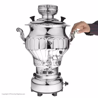 سماور گازی عالی نسب مدل نگار ظرفیت 6 لیتر