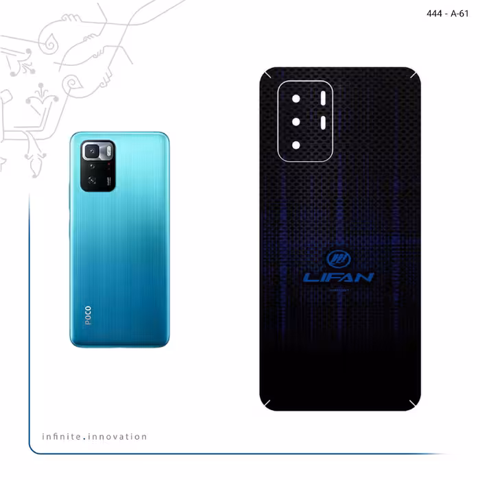برچسب پوششی ماهوت مدل Lifan مناسب برای گوشی موبایل شیائومی Poco X3 GT 5G