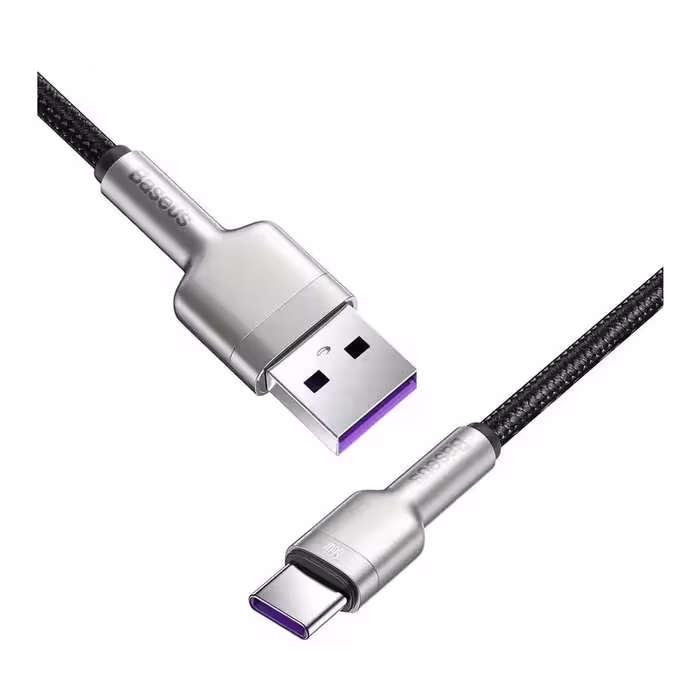 کابل تبدیل USB به USB-C باسئوس مدل Metal Data cable 66W طول0.25متر