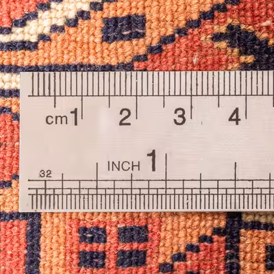 فرش دستبافت سه و نیم متری مدل ترکمن کد 40.2835