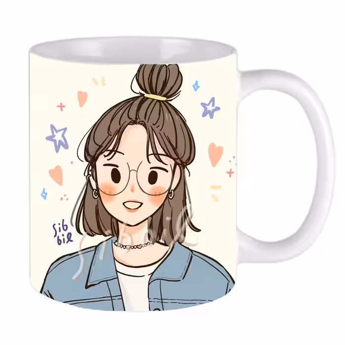 ماگ طرح دختر انیمه مانهوا کیوت مدل MLS5032