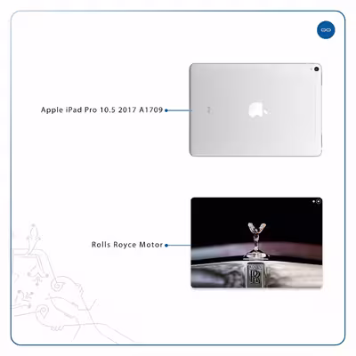 برچسب پوششی ماهوت مدل Rolls-Royce Motor مناسب برای تبلت اپل iPad Pro 10.5 2017 A1709