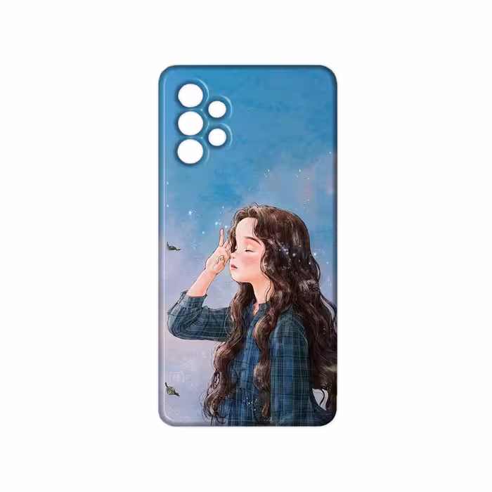 کاور مدل دخترانه کد 134 مناسب برای گوشی موبایل سامسونگ galaxy A52