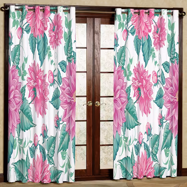 پرده مدل مخمل پانچی کد 6757 سایز 280x140 سانتی متر