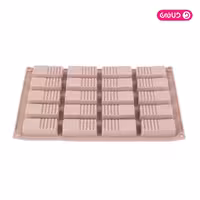 قالب سیلیکونی ممتاز مستطیل خط دار 20 خانه