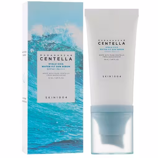 ضد آفتاب روشن کننده سنتلا اسکین 1004 SKIN1004 Madagascar Centella Hyalu-Cica Water-Fit Sun Serum - spf50