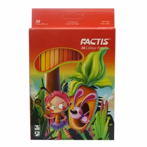 مداد رنگی 36 رنگ فکتیس طرح زنبور بازیگوش