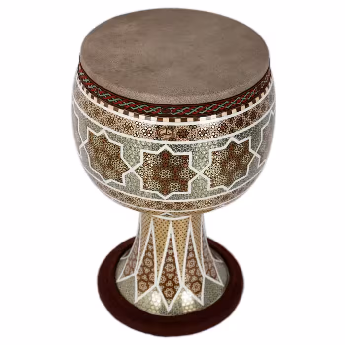 تنبک حلمی مدل خاتم کاری