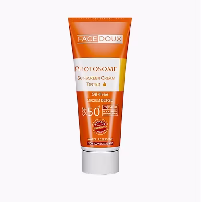 کرم ضد آفتاب رنگی SPF50 فیس دوکس بژ متوسط 40 میلی لیتر