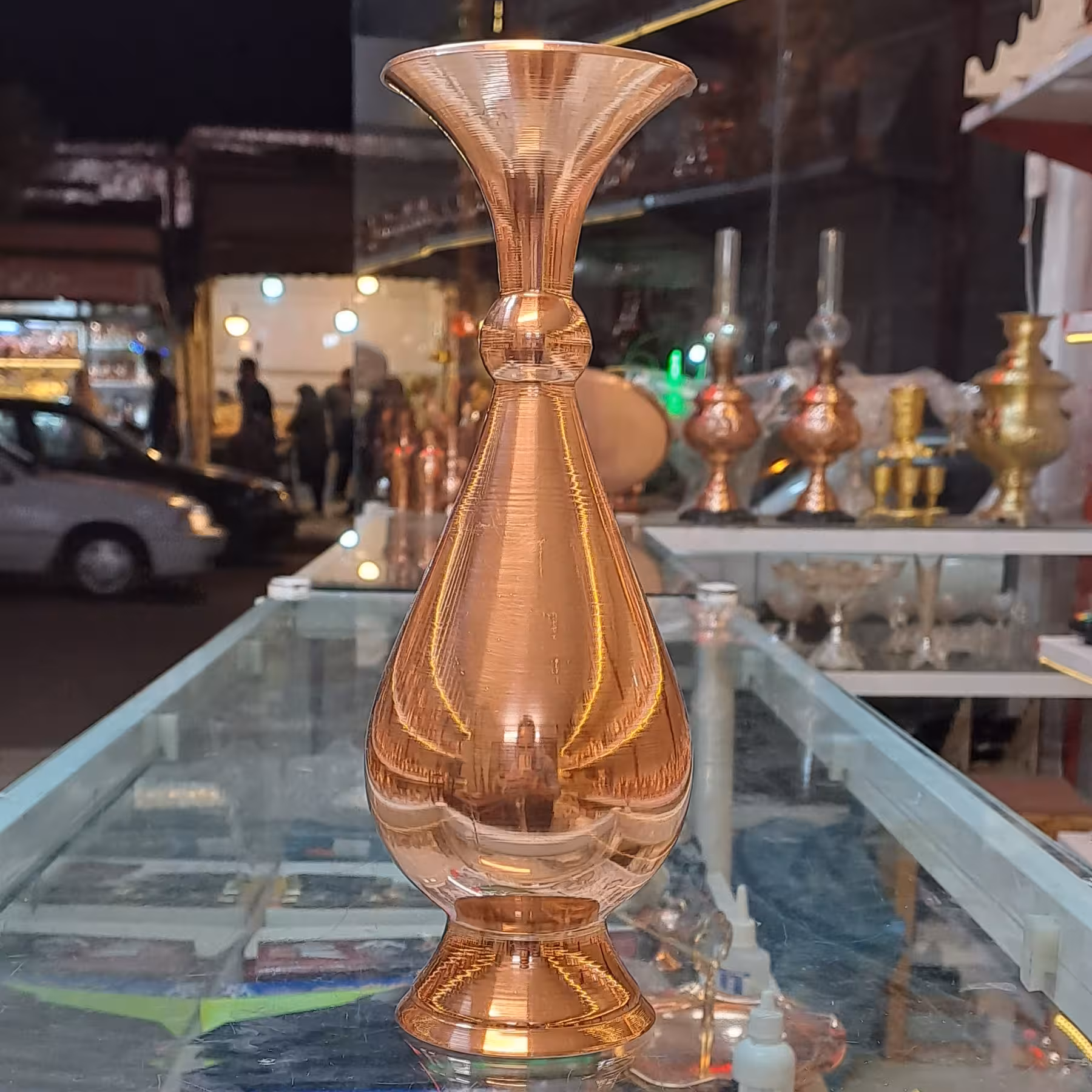 گلدان مسی طرح صراحی