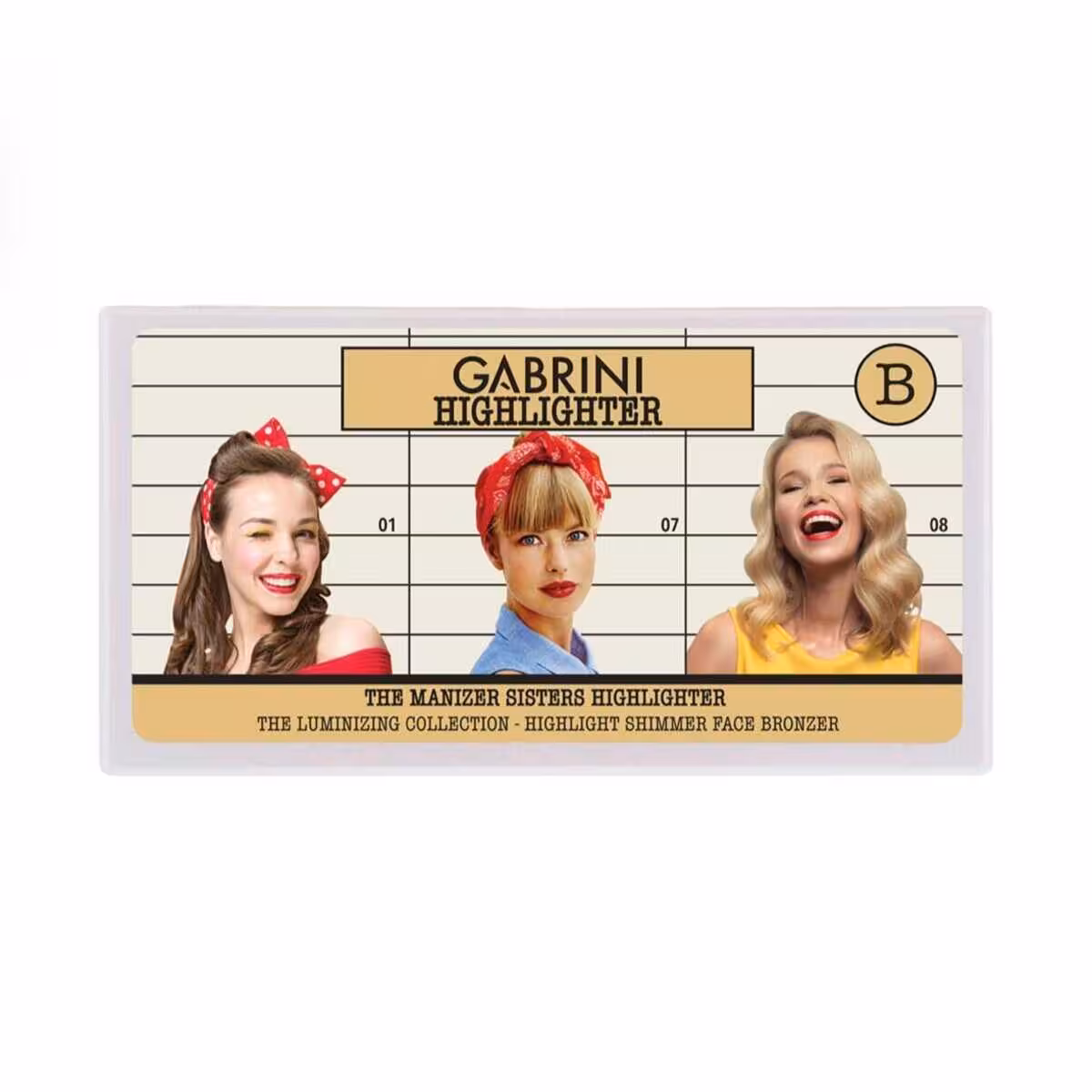 پالت هایلایتر سه عددی سری B گابرینی