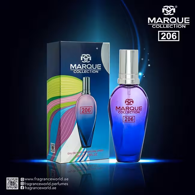 عطر ادکلن زنانه اسکادا مون اسپارکل مارکویی کالکشن کد 206 (Escada Moon Sparkle) حجم 25 میل