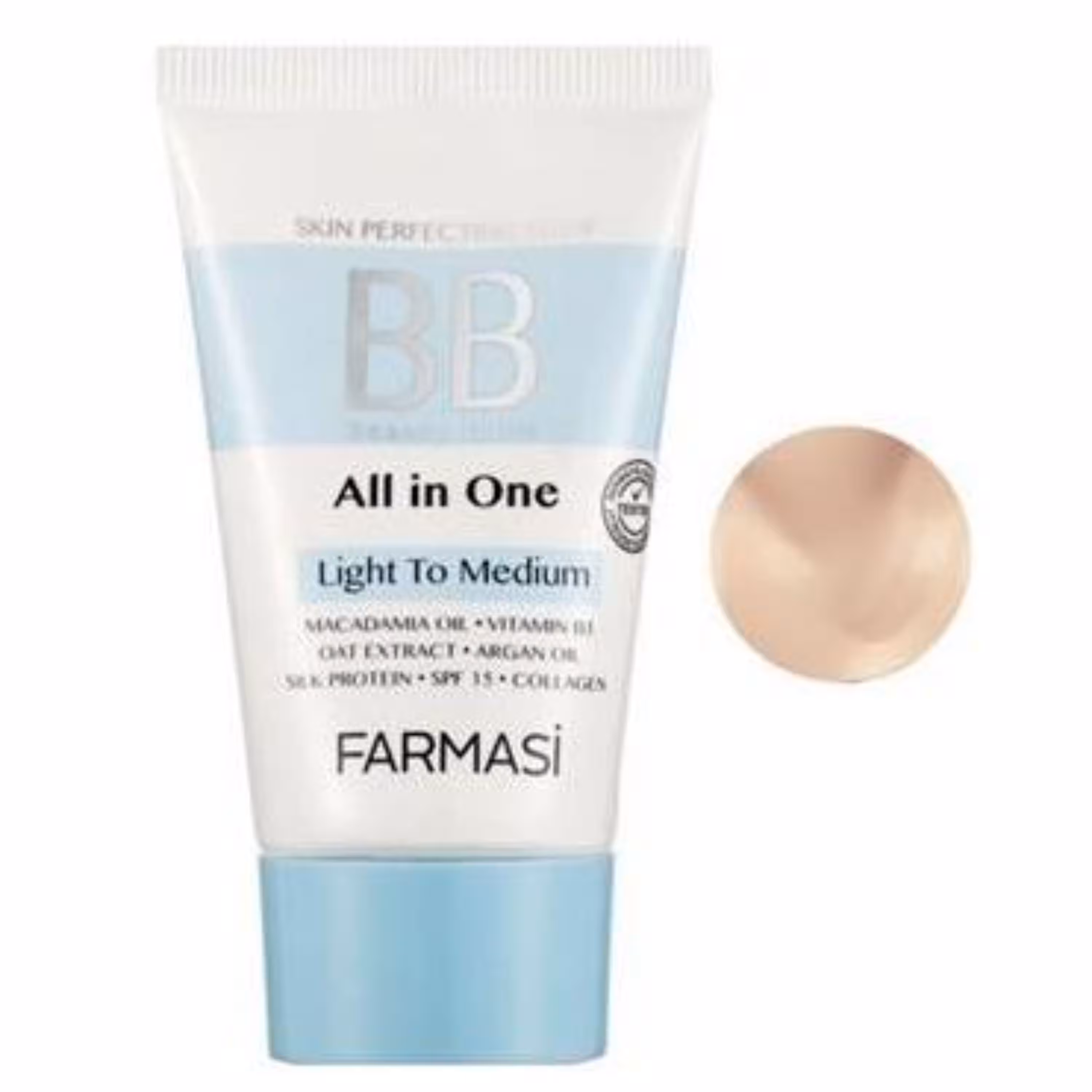 فارماسی بی بی کرم لایت مدیوم 02ضد آفتاب آبرسان و کرم پودر با حجم 50 میل