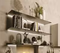 چراغ LED شلف آلومینیومی رنگ مشکی مات به همراه ترانس عمق 28 و عرض 120 سانتیمتر فانتونی کد N683