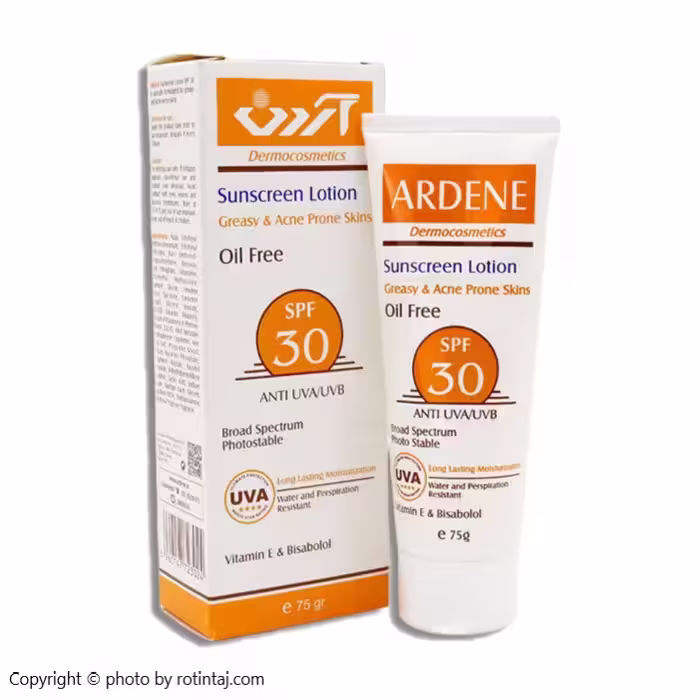 لوسیون ضد آفتاب SPF30 فاقد چربی آردن