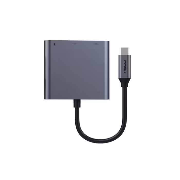 هاب 3 در 1 تایپ سی رچی مدل Recci 3 in 1 Hub RH05