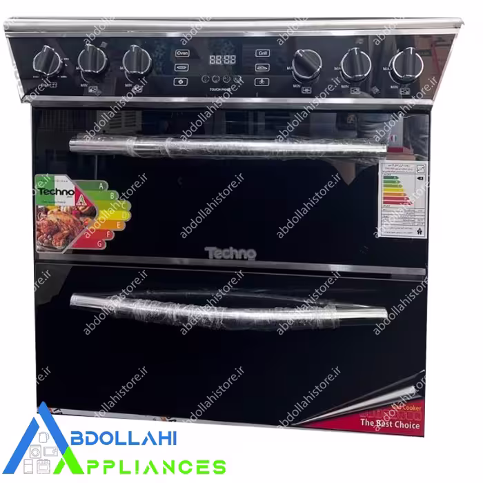 اجاق گاز طرح فر برند تکنو techno مدل 7000 با یکسال گارانتی