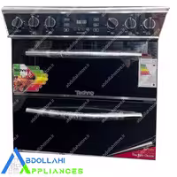 اجاق گاز طرح فر برند تکنو techno مدل 7000 با یکسال گارانتی