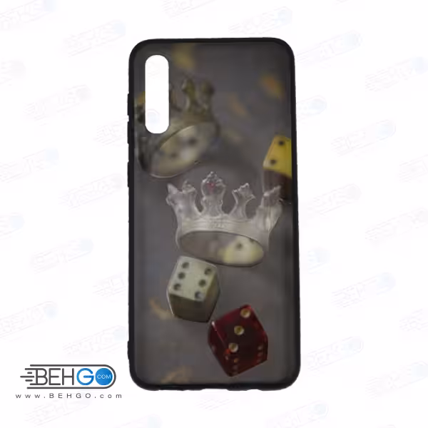 قاب A30s و A50s و A50 کاور سامسونگ آ سی اس قاب فانتزی گوشی سامسونگ A30 S با عکس تاج و تاس طرح 13 محافظ مناسب ا30 اس گوشی موبایل سامسونگ New Crown and Dice Phone Case For Samsung A30s/A50s/A50