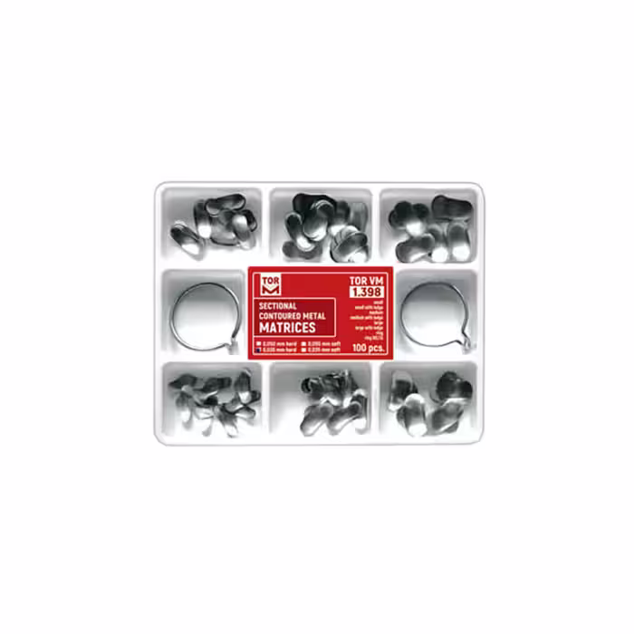 کیت سکشنال ماتریکس 100 عددی TORVM – Sectional Contoured Metal Matrices