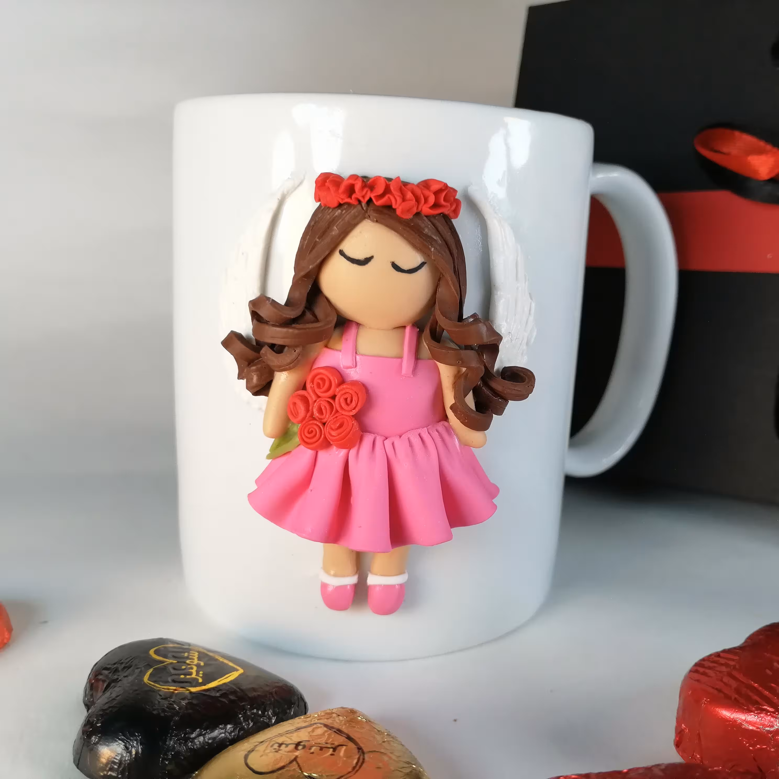 ماگ عروسکی فرشته هدیه روز دختر و جشن تکلیف