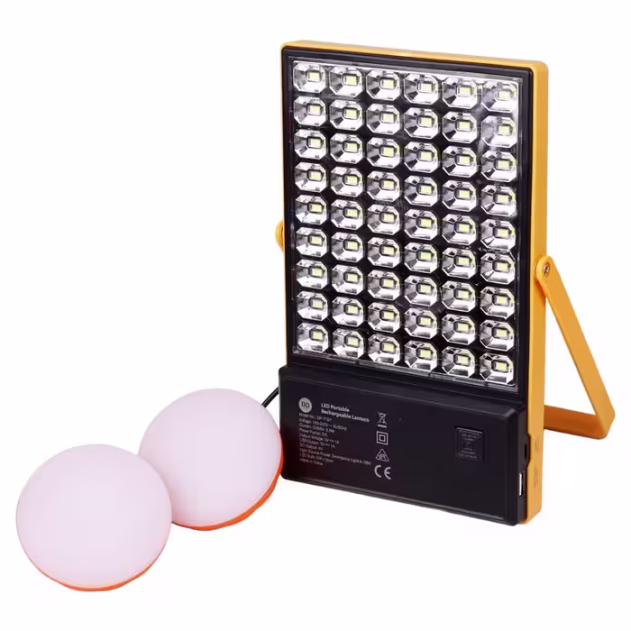 پروژکتور سیار شارژی و پاوربانک 4000 خورشیدی مدل Dp 7167