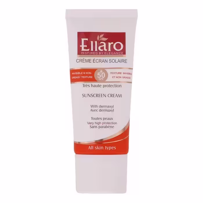 ضد آفتاب بدون رنگ الارو مدل SPF50 محافظ UVA ،UVB، ضد چروک، مناسب انواع پوست تحت لیسانس حجم 50 میلی‌لیتر