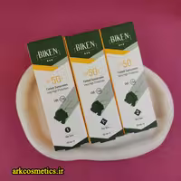 ضد آفتاب رنگی بیکن BIKEN SPF50 مناسب پوست خشک حجم 50 میلی لیتر