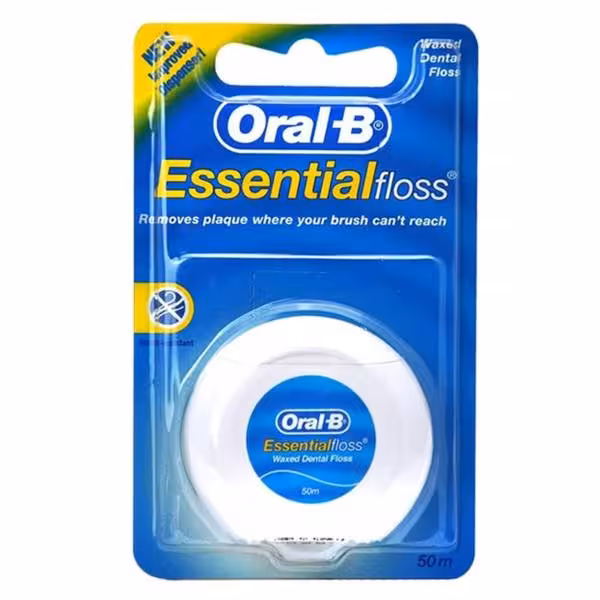 نخ دندان اورال بی مدل Essential floss حاوی عصاره نعنا 50 متر