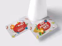 کارت ویزیت لایه باز آموزشگاه آشپزی | گرافیک با طعم تربچه