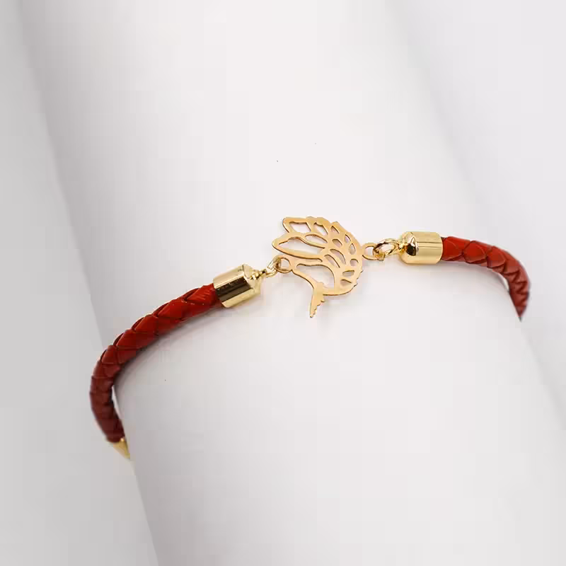 دستبند بافت طرح پرنده