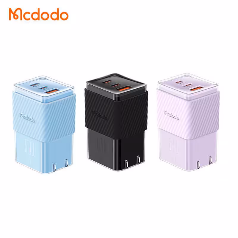 شارژر آداپتور دیواری 3 پورت 67 وات مک دودو مدل MCDODO CH-1482