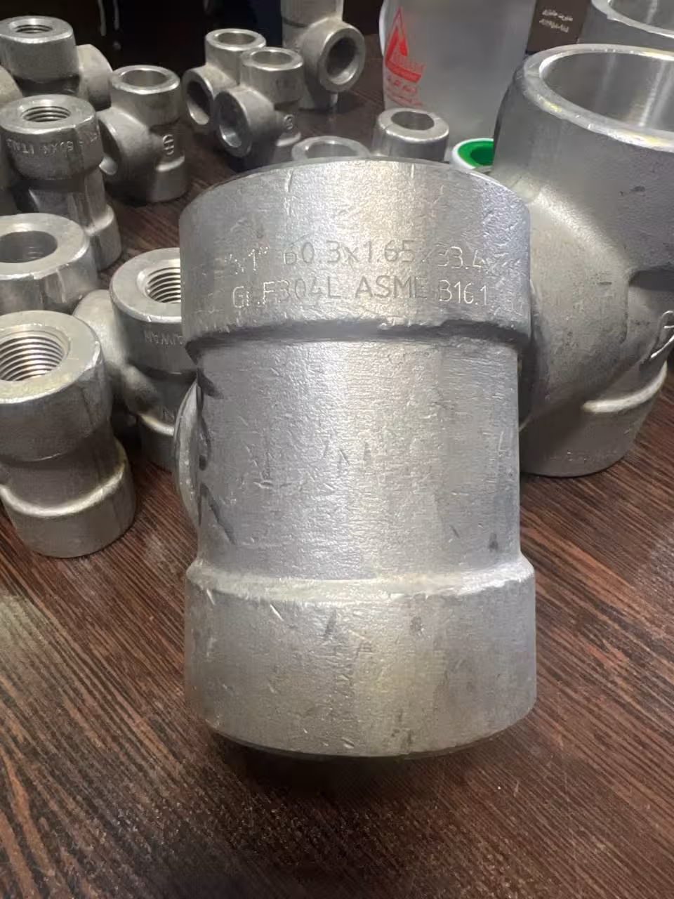 سه راه تبدیل  ساکت ولد سایز 2" به 1"اینج کلاس 3000 از جنس SA182F304