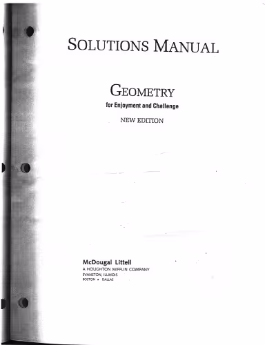 خرید و دانلود نسخه کامل کتاب McDougal Littell Solutions Manual for Geometry for Enjoyment and Challenge, New Edition