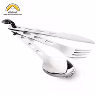 ست قاشق چنگال و کارد GSI مدل GLACIER STAINLESS 3 PC