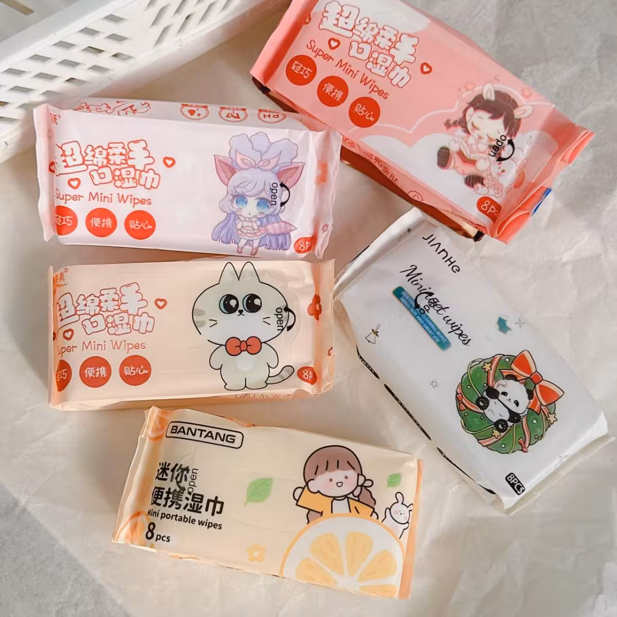 دستمال مرطوب فانتزی مدل مینی