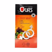 کاندوم اورز Ours مدل Dot Beat بسته 12 عددی