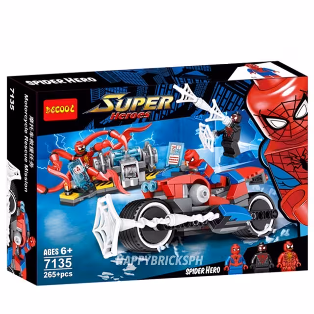 لگو موتور اسپایدرمن و کارنیج و ونوم