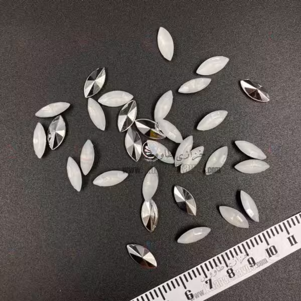 مارکیز چشمی پلاستیکی 7 در 15 ( سفید یخی ) بسته 50 عددی