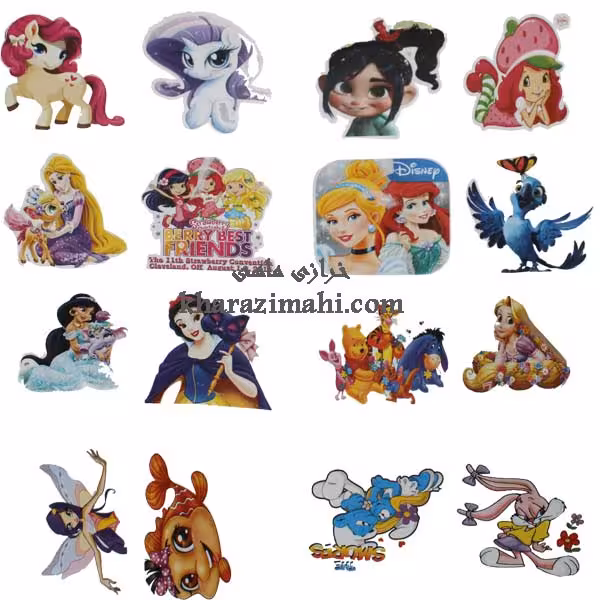 برچسب حرارتی_طرح خانوم سفید برفی_فروزن{کد36}