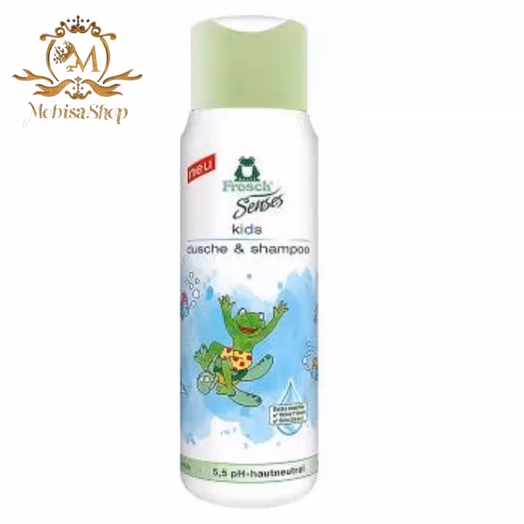شامپوی سر و بدن گیاهی کودک فرش frosch حجم 300 میل