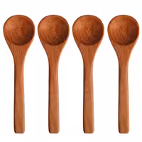 قاشق ادویه چوبی بسته 4 عددی | amazonchi