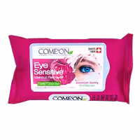 دستمال مرطوب پاک کننده آرایش چشم کامان 10عددی