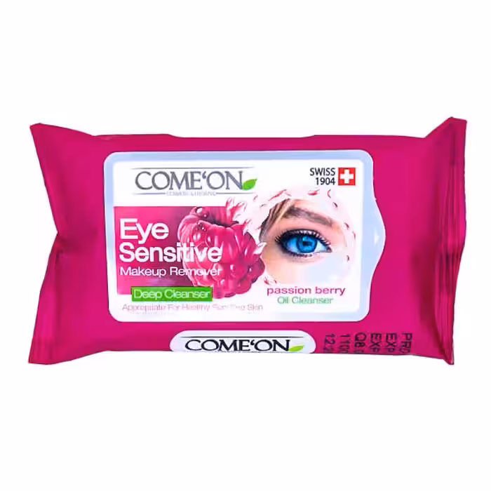 دستمال مرطوب پاک کننده آرایش چشم کامان 10عددی