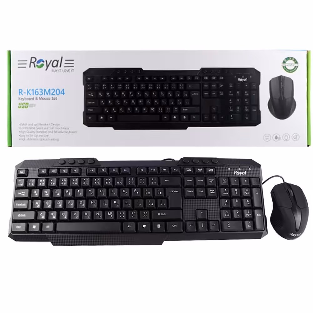 کیبورد و موس ROYAL P-K 163M204