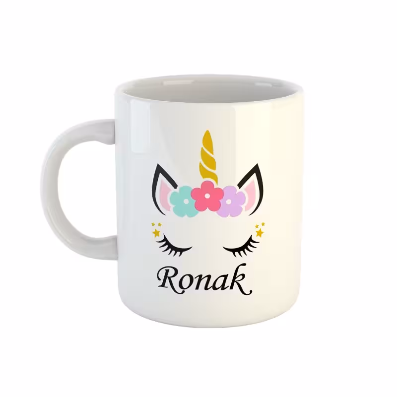 خرید ماگ-لیوان اسم روناک unicorn کد 125