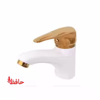 شیر روشویی سمپو مدل سارا سفید طلایی