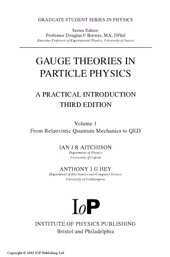 خرید و دانلود نسخه کامل کتاب Gauge Theories in Particle Physics: A Practical Introduction